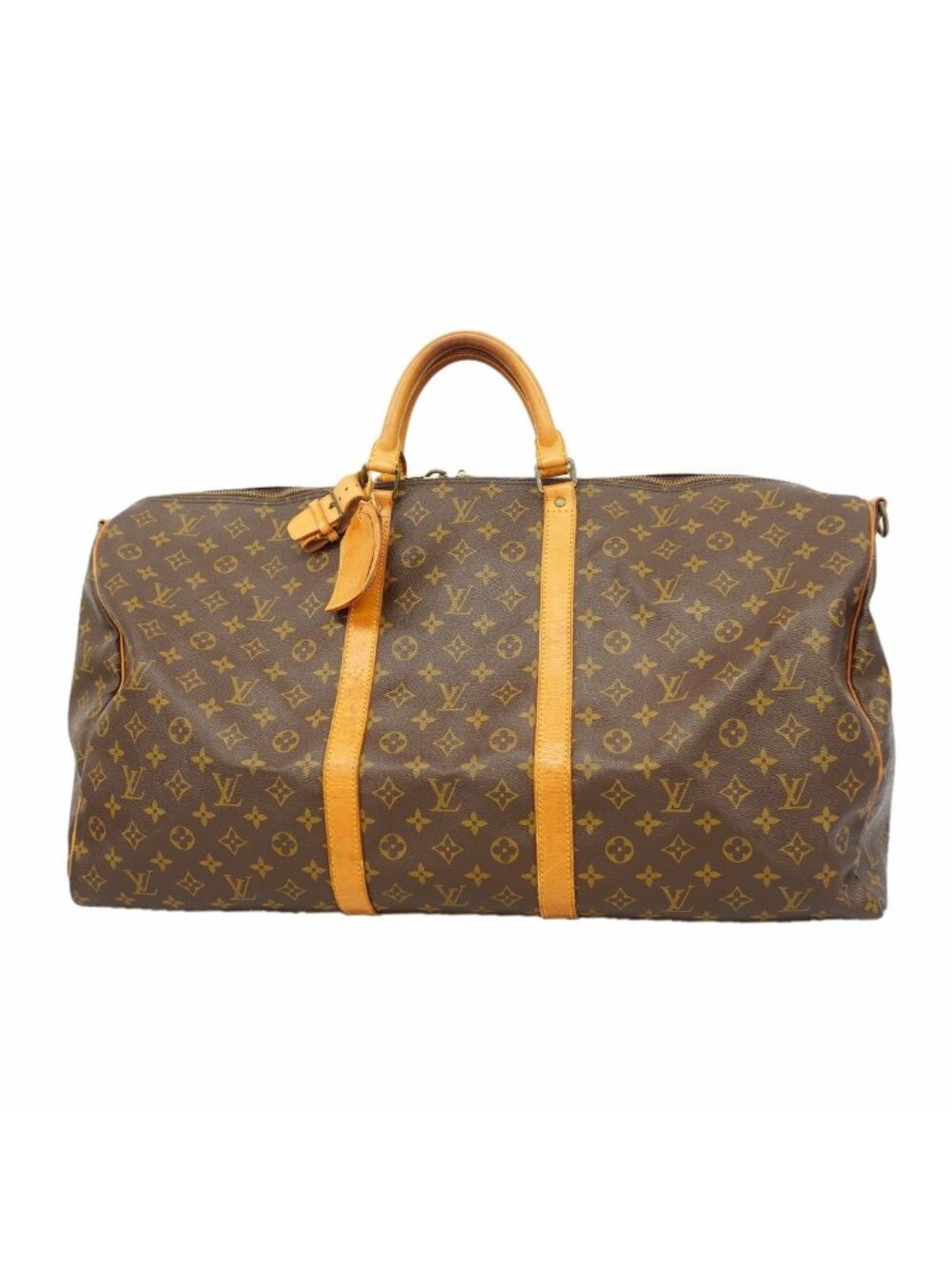 Louis Vuitton Boston Bag Monogram Keepall Bandouliere 60 Brown